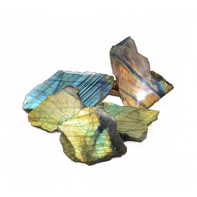 Labradorite Extra Pierre Brute 1 Face Polie de Madagascar