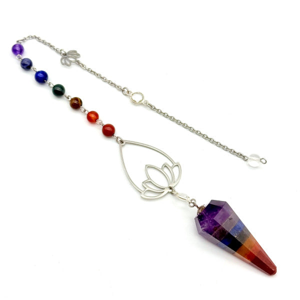 Pendule 7 chakras - Pièce Unique
