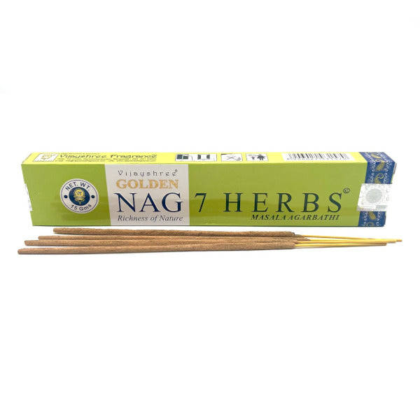Encens 7 Herbes 15g VIJAYSHREE GOLDEN NAG
