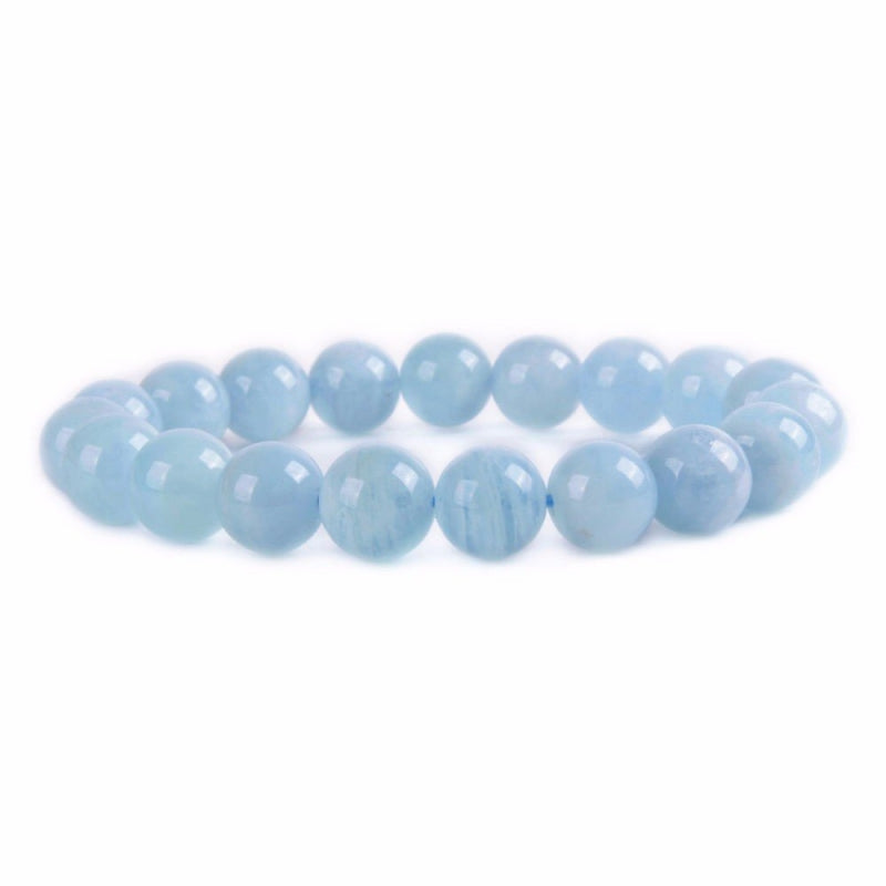 Aigue Marine EXTRA Bracelet en Pierre Boule