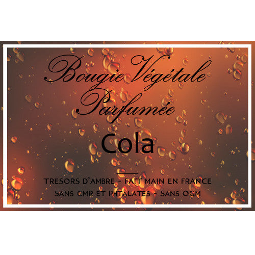 Bougie végétale parfumée Cola Métal