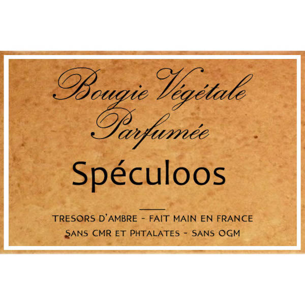 Bougie végétale parfumée Spéculoos Métal