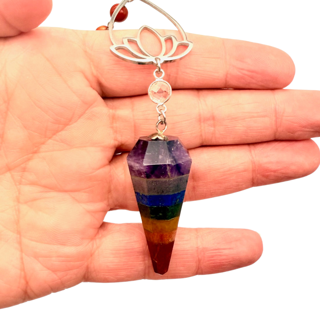 Pendule 7 chakras - Pièce Unique