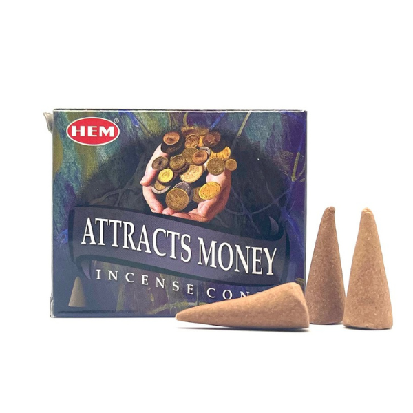 Encens Attire Argent (Attract Money) en Cônes HEM
