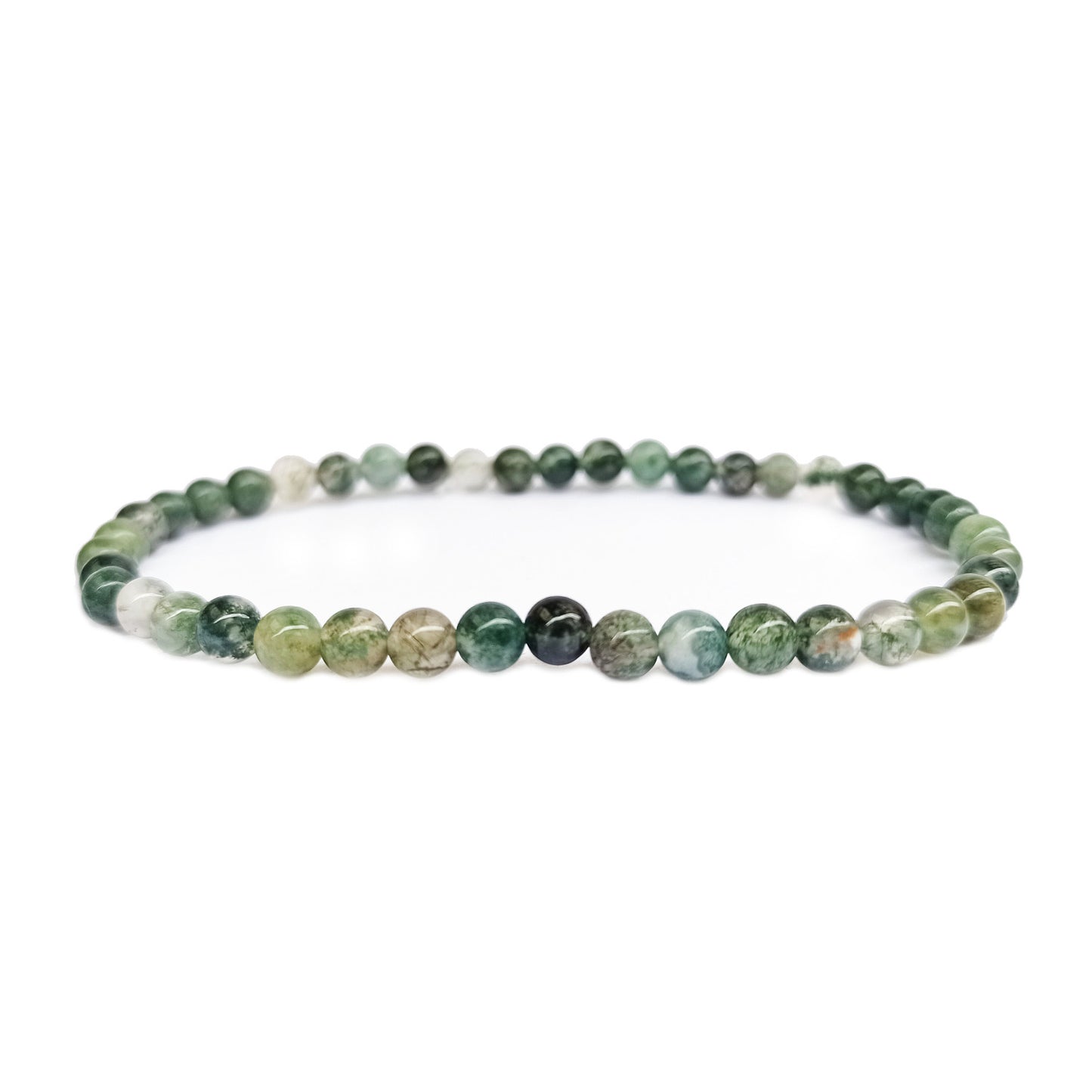 Agate Mousse Bracelet en Pierre Boule