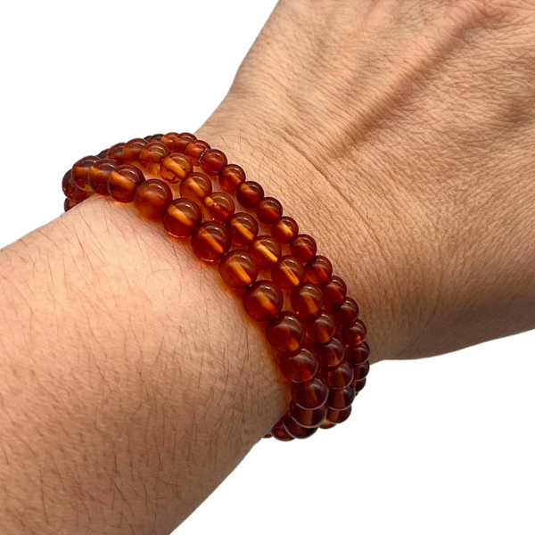 Ambre Bracelet en Pierre Boule