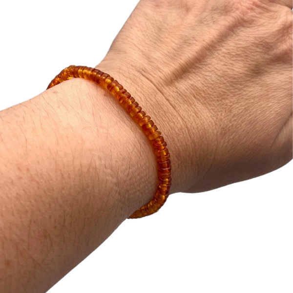 Ambre Bracelet en Pierre Rondelle