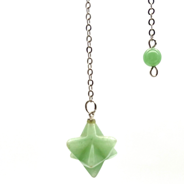 Pendule Merkaba en pierre naturelle au choix