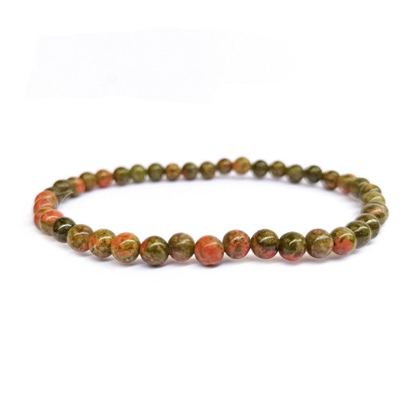 Unakite Bracelet en Pierre Boule
