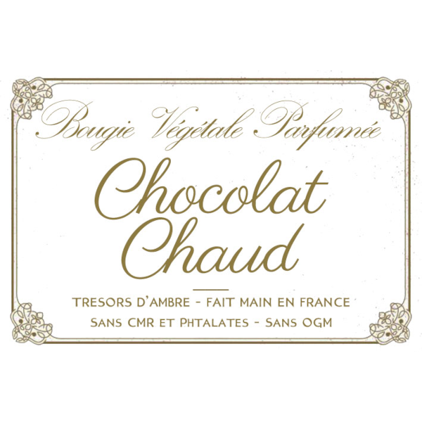 Bougie végétale parfumée Chocolat Chaud Métal