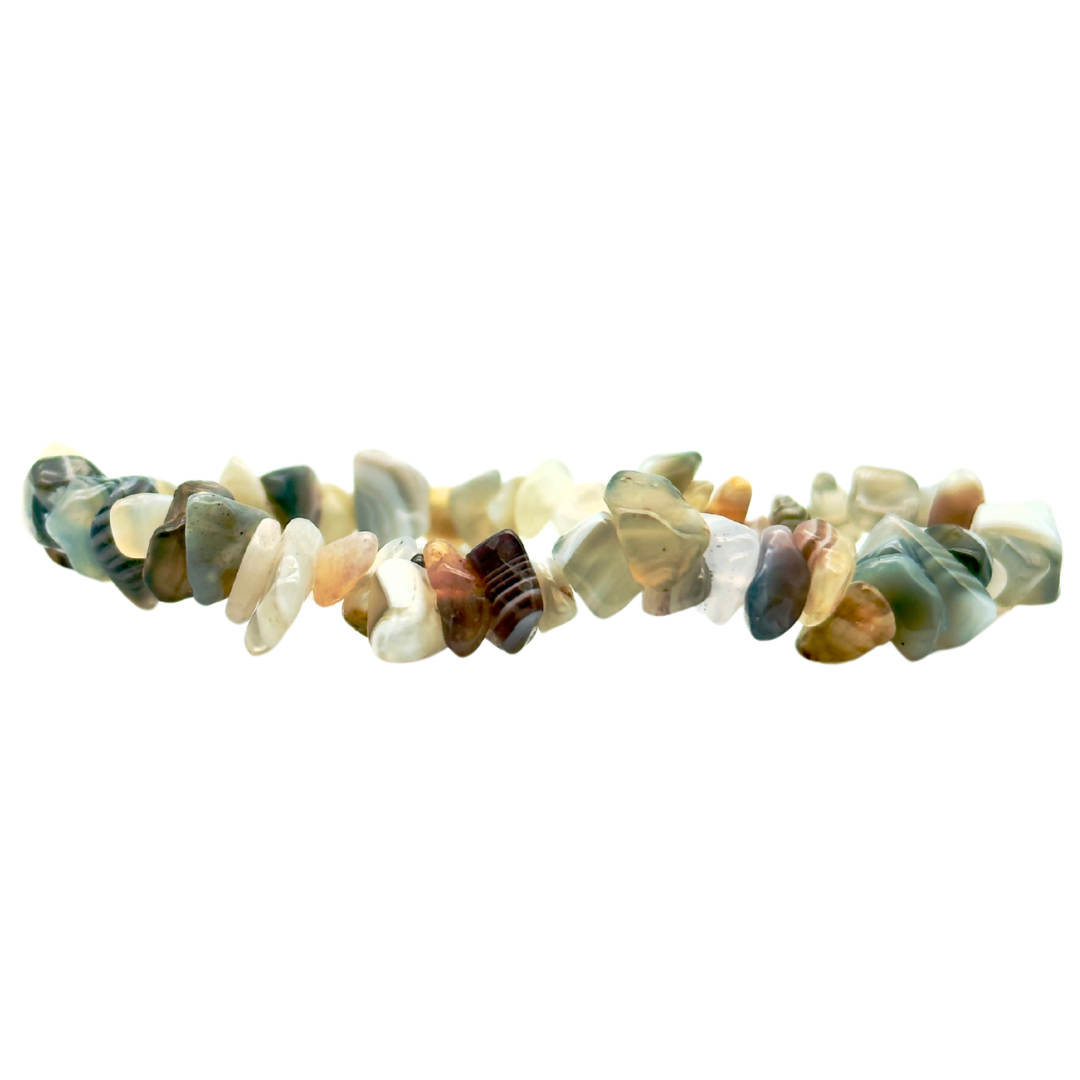 Agate du Botswana Bracelet Baroque