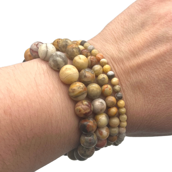 Agate Crazy Lace Bracelet en Pierre boule