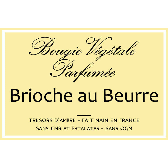 Bougie végétale parfumée Brioche au beurre Métal