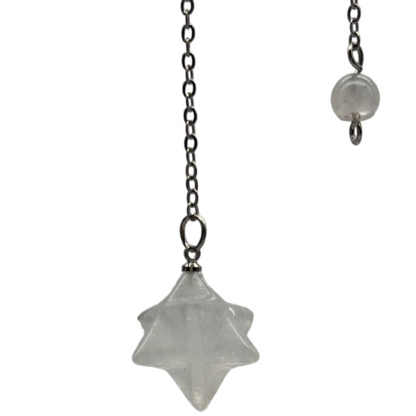 Pendule Merkaba en pierre naturelle au choix