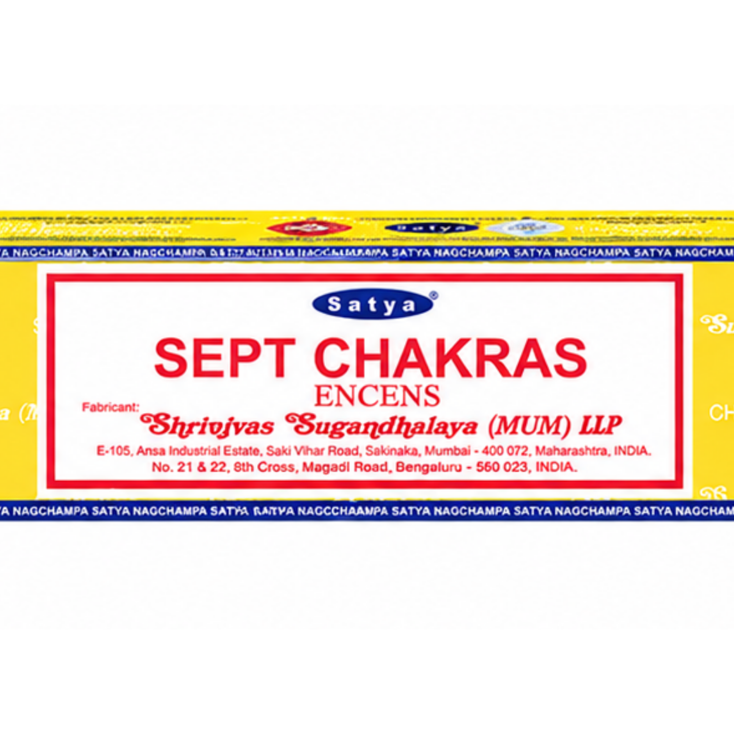 Encens 7 Chakras – Satya 15g | Bâtonnets Naturels