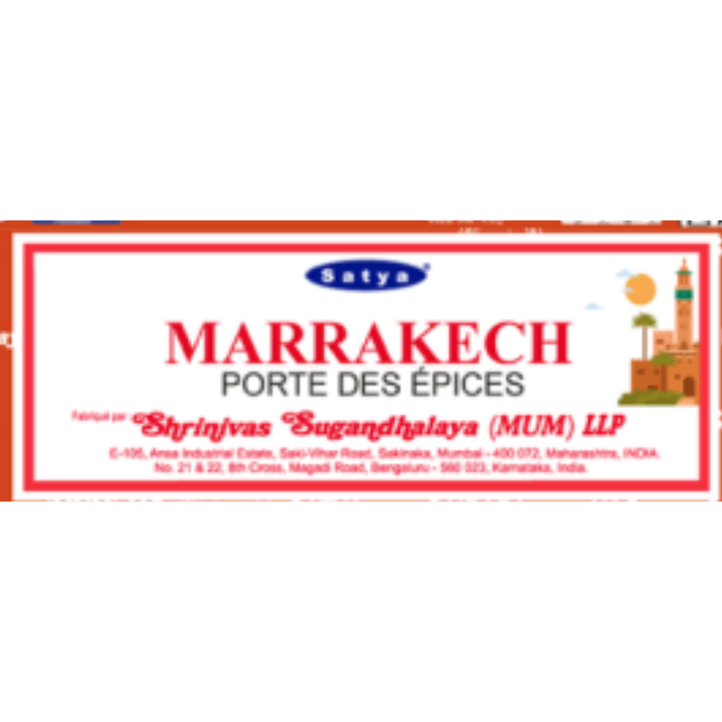 Encens Marrakech – Satya 15g | Bâtonnets Naturels