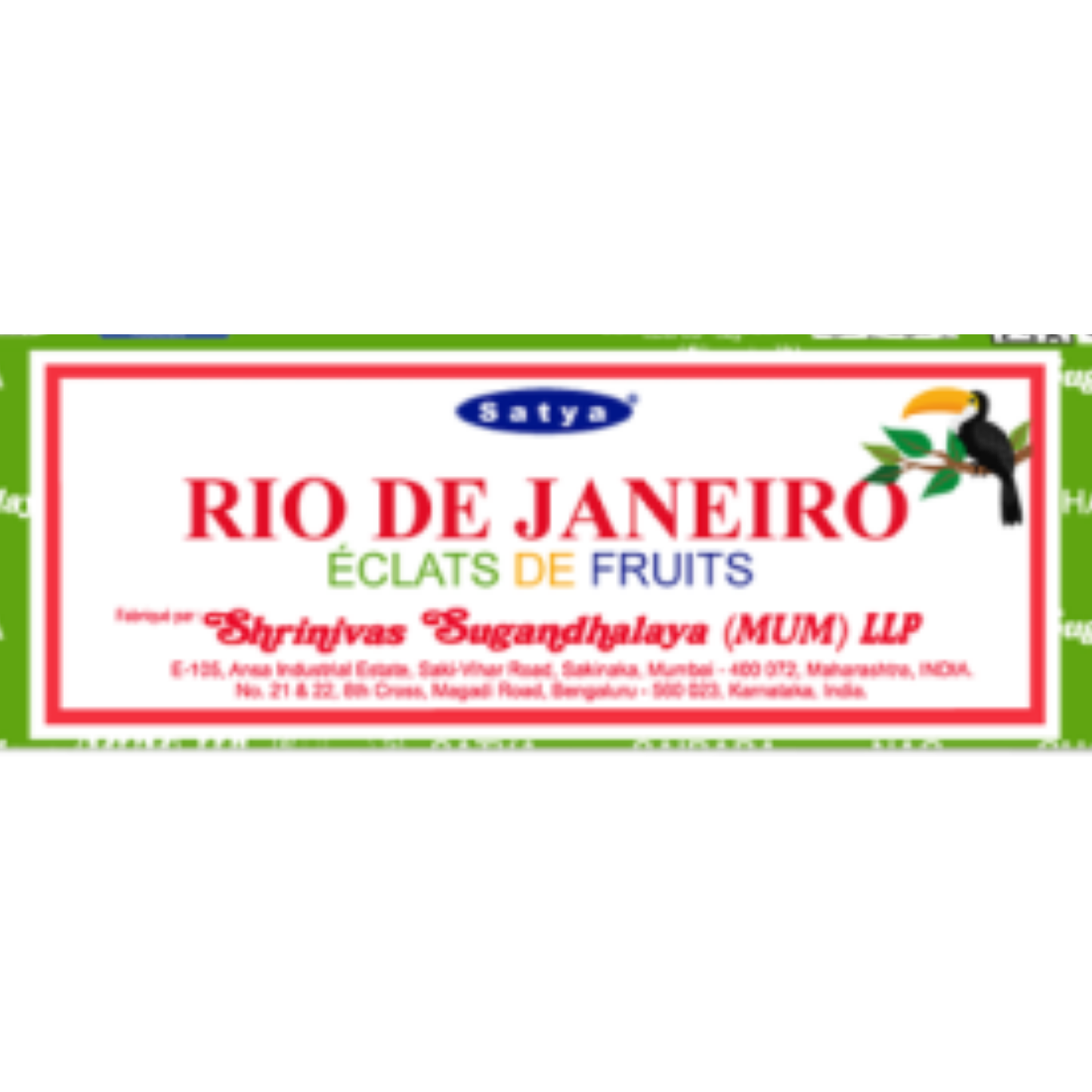 Encens Rio de Janeiro – Satya 15g | Bâtonnets Naturels