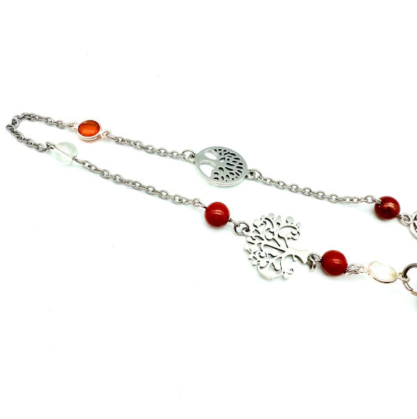 Pendule Jaspe Rouge - Pièce unique