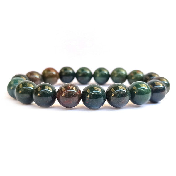Jaspe Héliotrope Bracelet en Pierre Boule