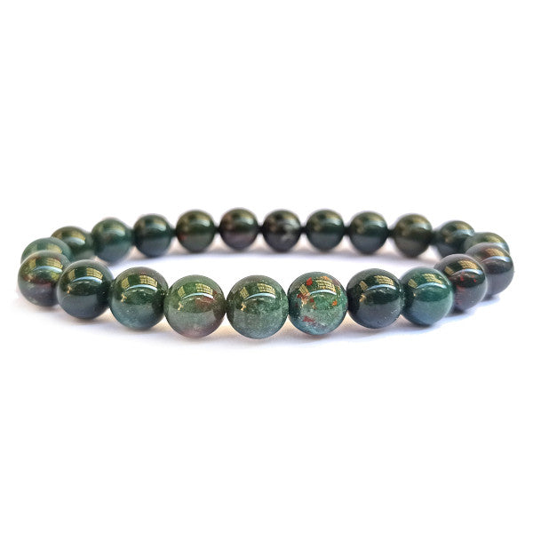 Jaspe Héliotrope Bracelet en Pierre Boule