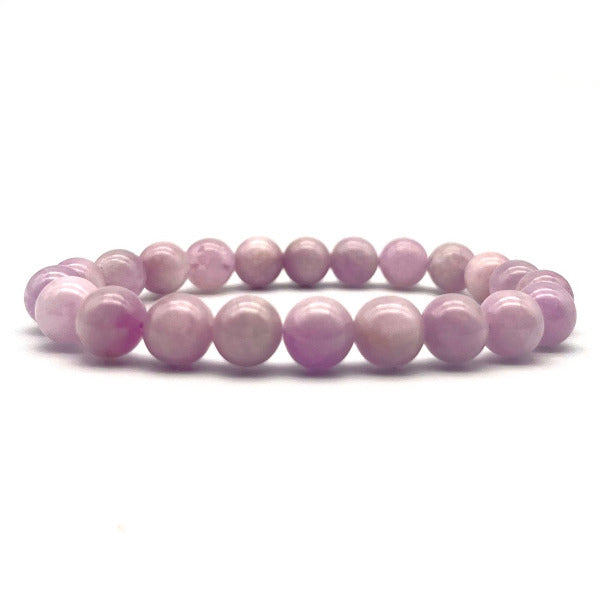 Bracelet Boule Kunzite Pierre Naturelle Lithothérapie