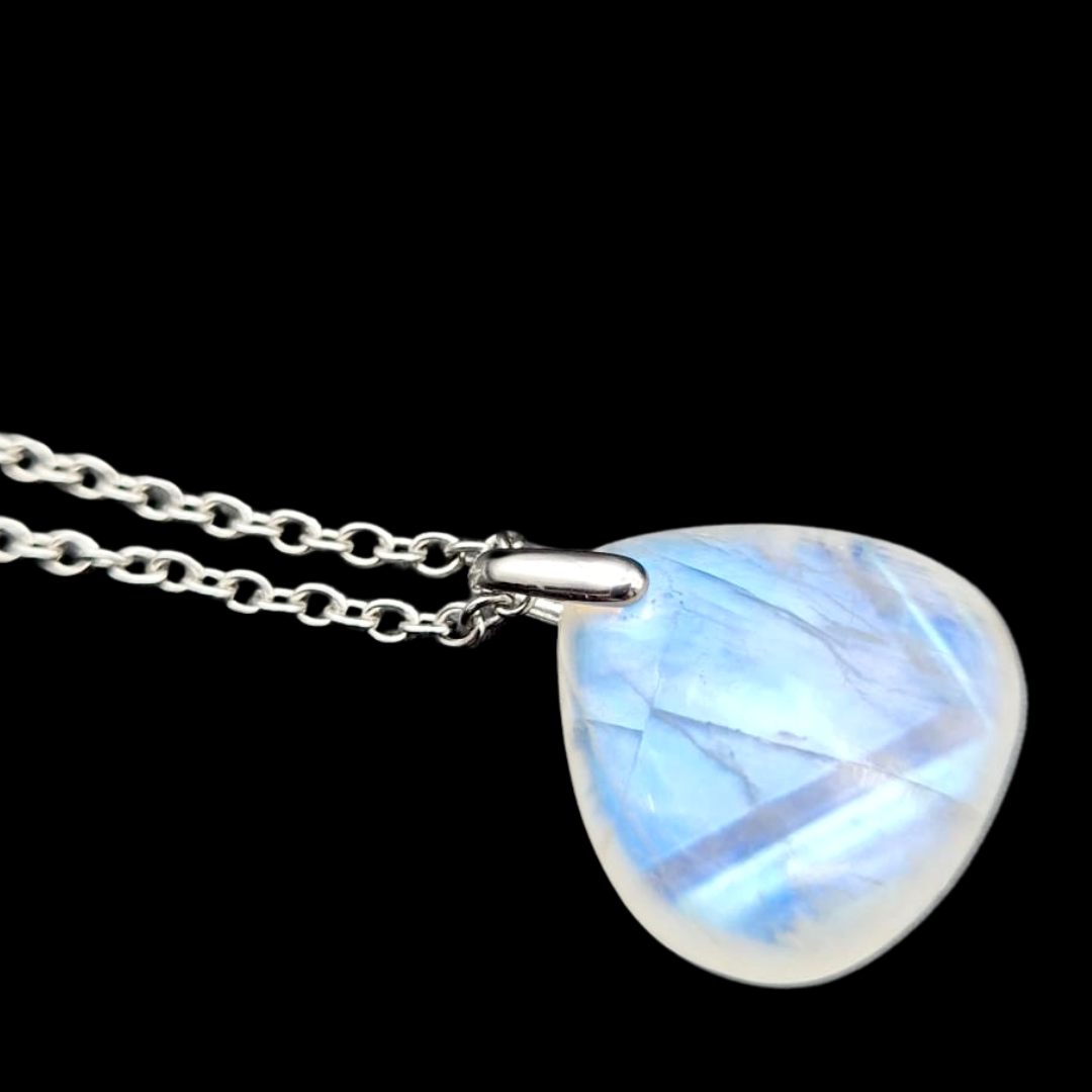 Labradorite Blanche ou Péristérite Pendentif