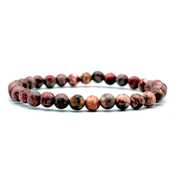 Quartz Jaspe Léopard Bracelet en Pierre Boule
