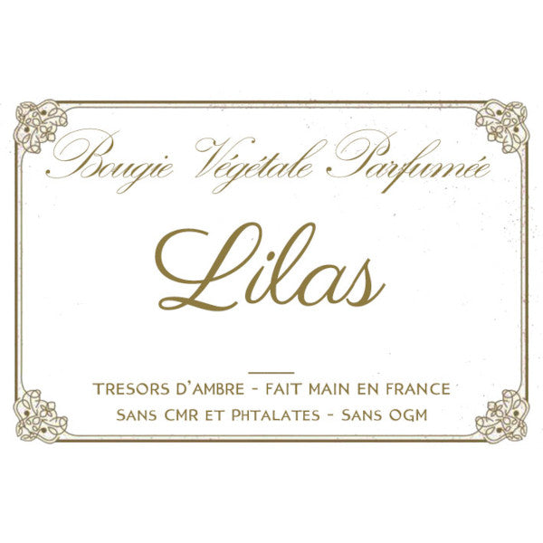 Bougie végétale parfumée Lilas Métal