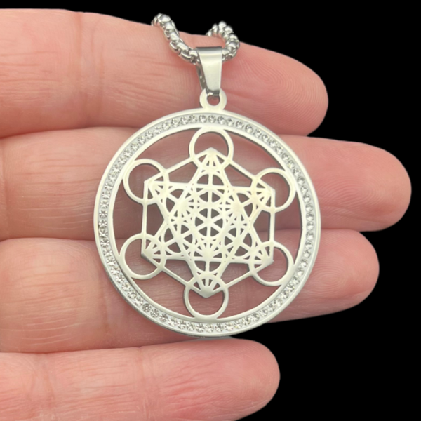 Metatron Pendentif en Acier Inoxydable