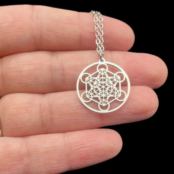 Metatron Pendentif en Acier Inoxydable