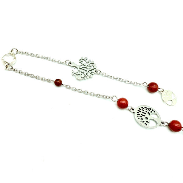 Pendule Jaspe Rouge - Pièce unique