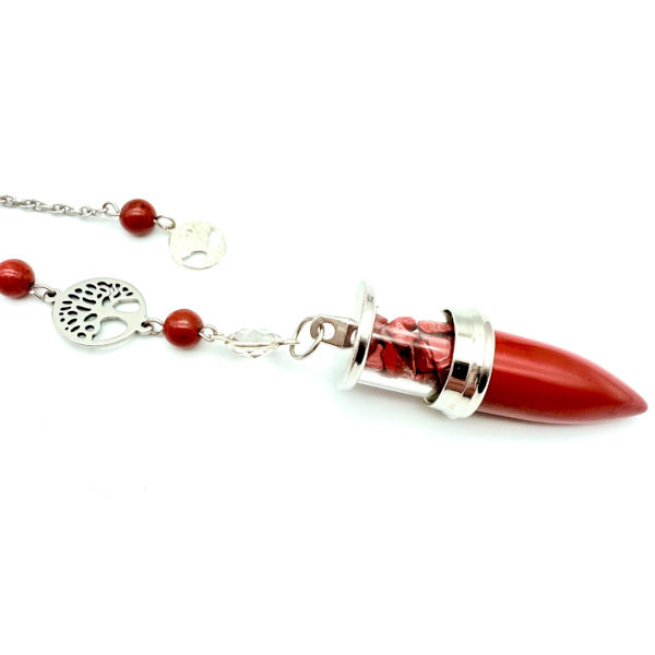 Pendule Jaspe Rouge - Pièce unique