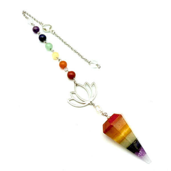 Pendule 7 chakras - Pièce Unique