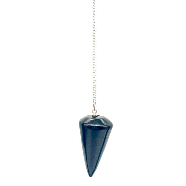 Pendule Cône facetté en pierre naturelle au choix
