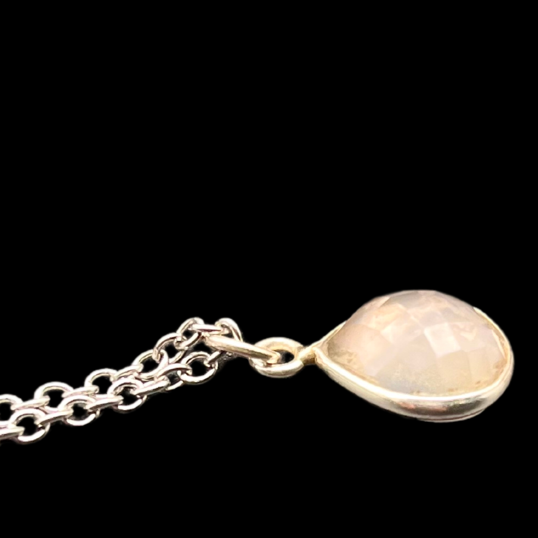 Quartz rose Facetté Pendentif