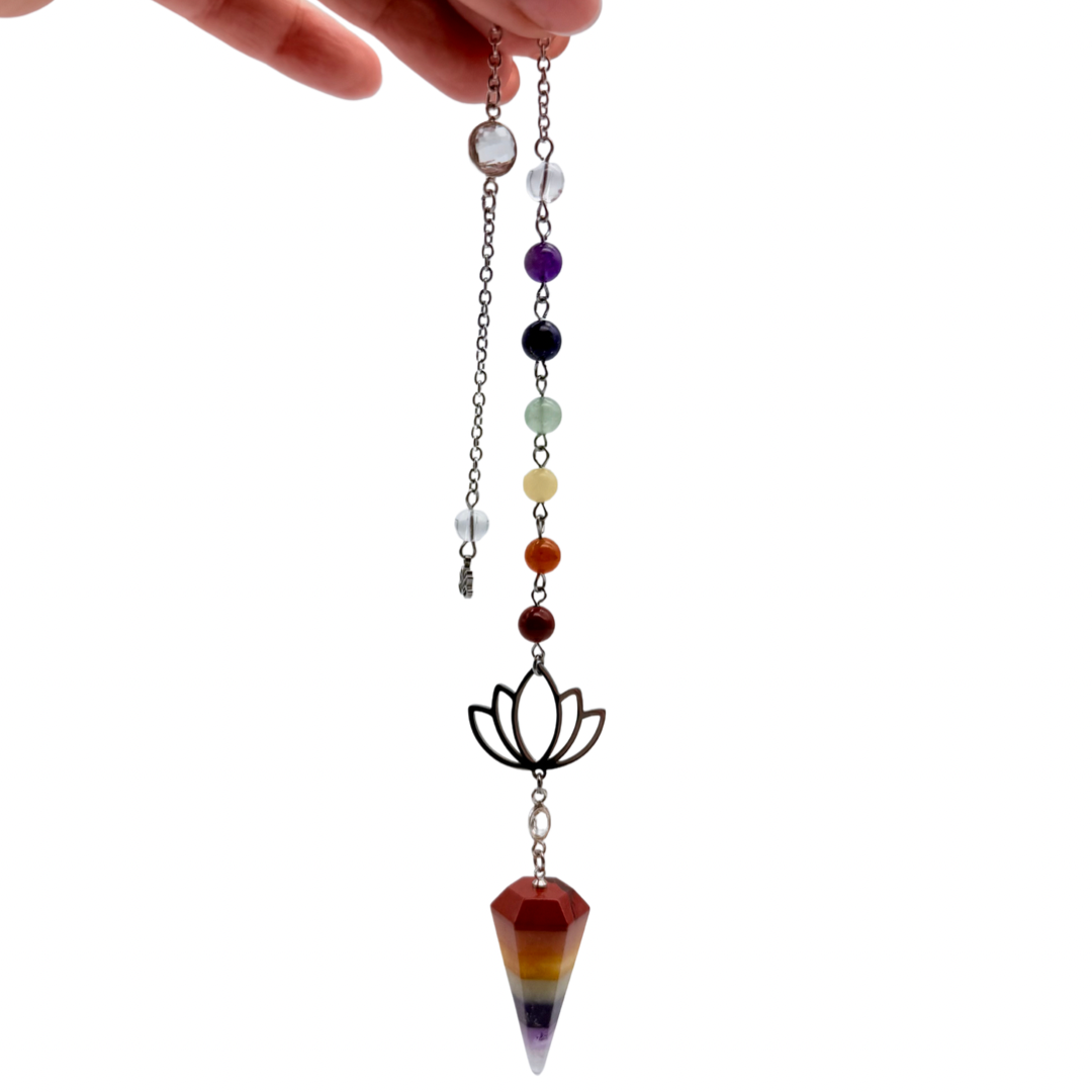 Pendule 7 chakras - Pièce Unique