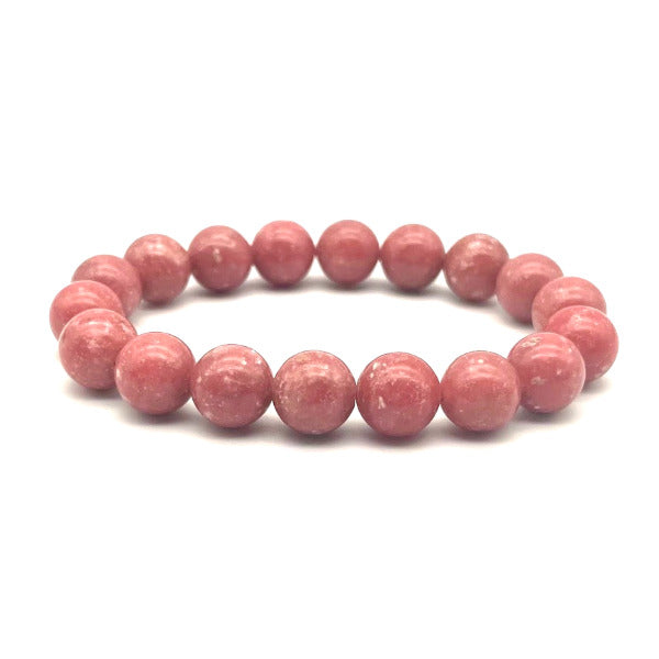 Thulite Bracelet en Pierre Boule