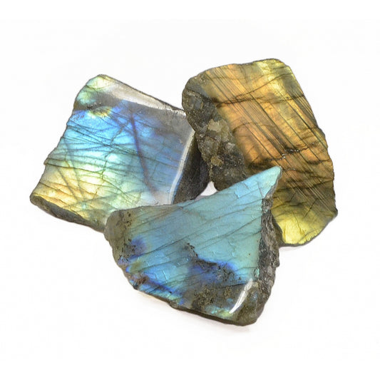 Labradorite Extra Pierre Brute 1 Face Polie de Madagascar