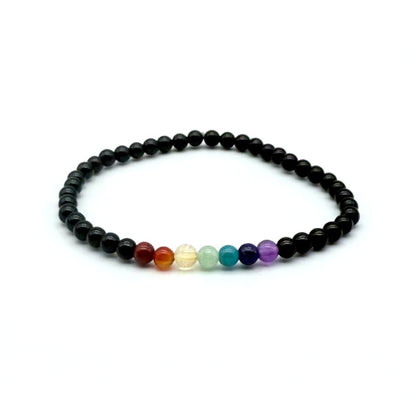 7 chakras Bracelet en Pierre Boule