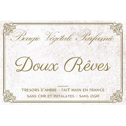 Bougie végétale parfumée Doux rêves Métal