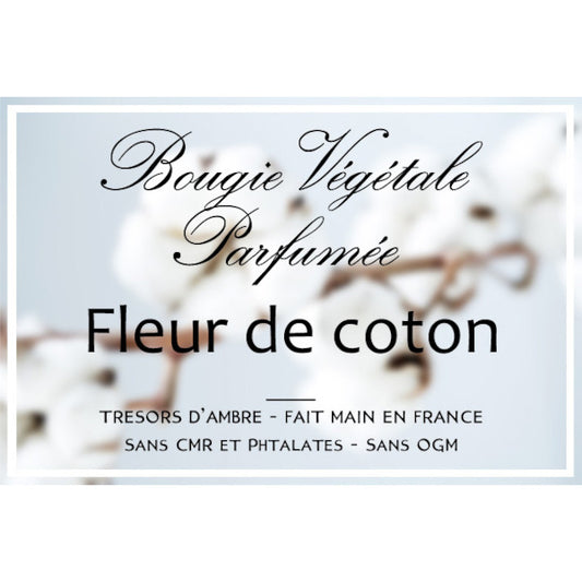 Bougie végétale parfumée Fleur de coton Métal