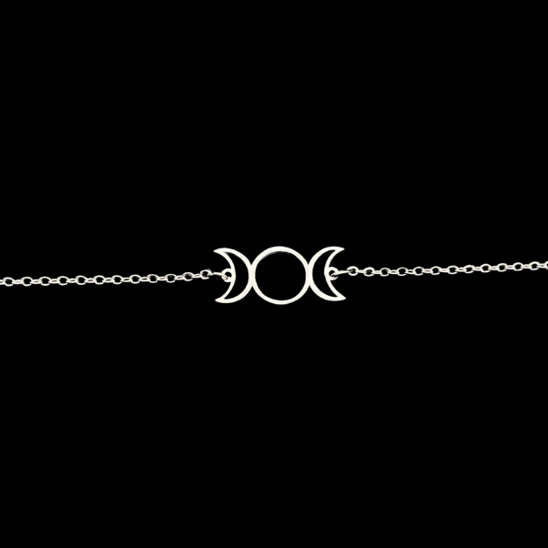 Triple Lune Bracelet en Acier Inoxydable