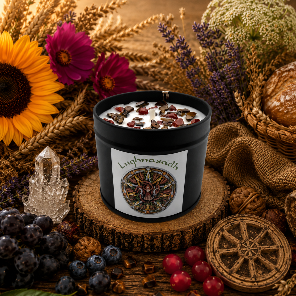 Bougie végétale parfumée – Sabbat de Lughnasadh  – En PRE COMMANDE UNIQUEMENT – Edition limitée