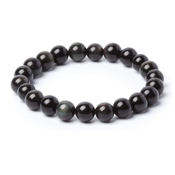 Obsidienne Œil Céleste Bracelet en Pierre Boule