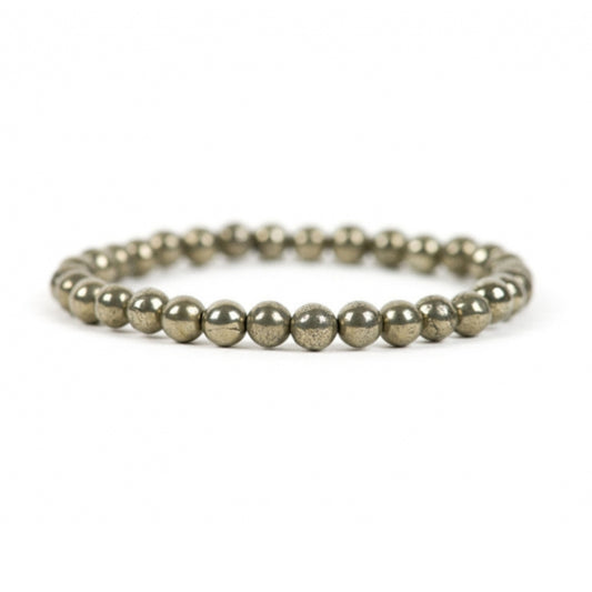 Pyrite Bracelet en Pierre Boule