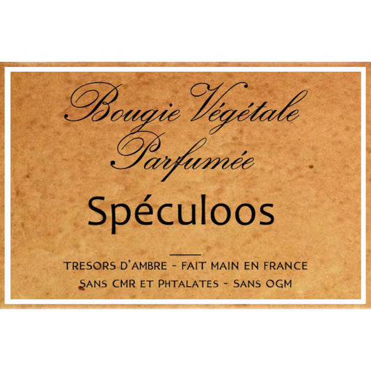 Bougie végétale parfumée Spéculoos Métal