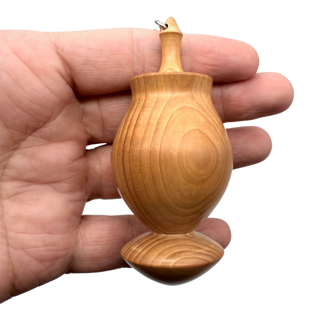 Pendule 7 chakras et bois  - Pièce Unique