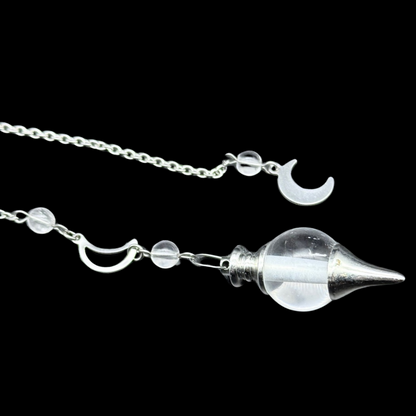 Pendule Cristal de roche - Pièce unique