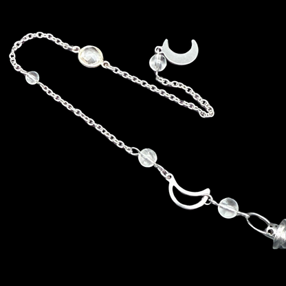 Pendule Cristal de roche - Pièce unique