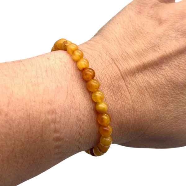 Ambre Bracelet en Pierre Boule